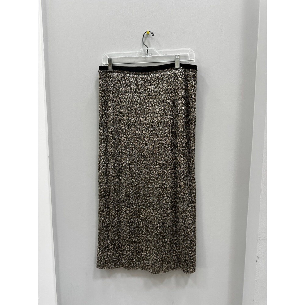 Anthropologie Maeve Anina Shimmer Midi Skirt Size 10